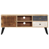 vidaXL Szafka pod TV, 115 x 30 x 47 cm, lite drewno mango