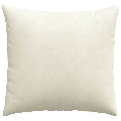 Poduszki na sofę 2 pcs Kremowy 50 x 50 cm Tkanina sztruksowa