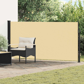 Rozkładany boczny markiz piaskowy 600 x 120 cm Poliester