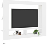 vidaXL Szafka pod TV, biała, 152x22x113 cm, materiał drewnopochodny