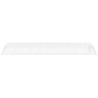 Szklarnia ze stalową ramą, biała, 80 m?, 16x5x2,3 m