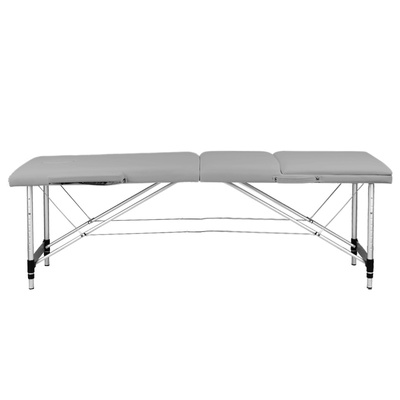 Stół składany do masażu aluminiowy komfort Activ Fizjo 3 segmentowy szary 130791