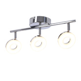 Lampa sufitowa THEMA listwa regulowana 3-punktowa LED do salonu metalowa