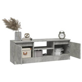 vidaXL Szafka pod TV, z drzwiczkami, szarość betonu, 102x30x36 cm