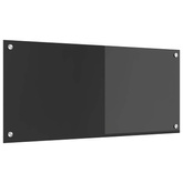 Panel kuchenny Ciemnoszary 90 x 40 cm szkło hartowane