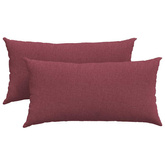 Poduszki na sofę 2 pcs Czerwone wino 80 x 40 cm tkanina
