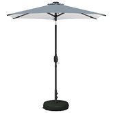 Parasol ogrodowy z oświetleniem LED i podstawą 230 x 230 cm