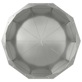 Donica Srebrny 60 x 60 x 50 cm Stal Galwanizowana