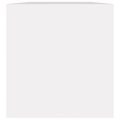 Szafka na winyle, biała, 71x34x36 cm, materiał drewnopochodny