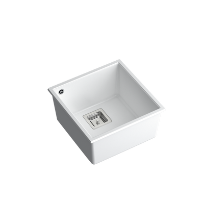 DAVID 40 GraniteQ snow white/elementy stalowe