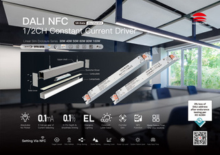 Zasilacz LED 30W 250-850mA DALI Slim NFC