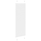 Roleta plisowana biała 50x150 cm Szerokość tkaniny 49,4cm