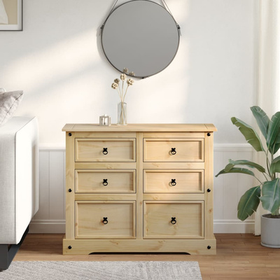 Komoda Corona, 110x43x91 cm, lite drewno sosnowe