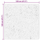 vidaXL Dywan HUARTE z krótkim włosiem, czarny, 120x120 cm