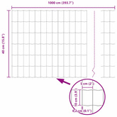 Ogrodzenie Euro 0,4 x 10 m Żelazo pokryte PVC