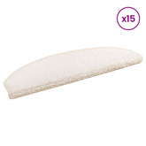 Samoprzylepne maty na schody 15 pcs Biały 80 x 24,5 x 3,5 cm