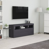 vidaXL Szafka pod TV, szara, 120x30x50 cm, materiał drewnopochodny