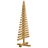 Drewniana choinka z podstawą Brązowy 90 cm Lite drewno sosnowe
