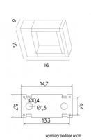 Kinkiet zewnętrzny YB19504