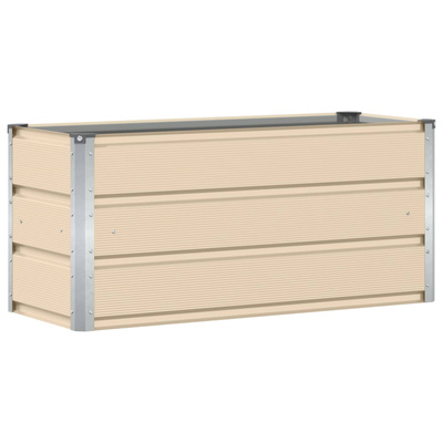 Donica Kość słoniowa 100 x 40 x 45 cm Stal