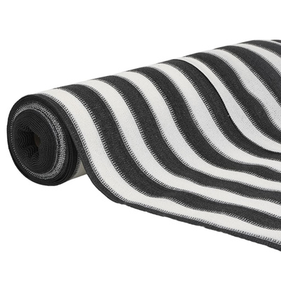 Siatka cieniująca, antracytowo-biała, 1,2x25 m, HDPE, 75 g/m?