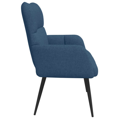 Sofa dwuosobowa niebieski 115 x 61 x 87 cm tkanina