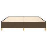 vidaXL Rama łóżka, ciemnobrązowa, 180 x 200 cm, obita tkaniną