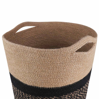 Zestaw doniczek 2 pcs Naturalny i czarny ? 28 x 28 cm