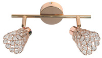 Lampa sufitowa Glossy listwa regulowana 2-punktowa do korytarza metalowa