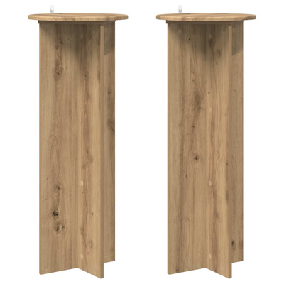 Stojak na rośliny 2 szt. Dąb artisan ?40 x 100 cm