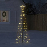 vidaXL Choinka z lampek, z kołkami, 220 ciepłych białych LED, 180 cm