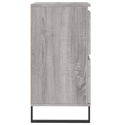 vidaXL Komoda, szary dąb sonoma, 60x35x70 cm, materiał drewnopochodny w kolorze drewnopochodny
