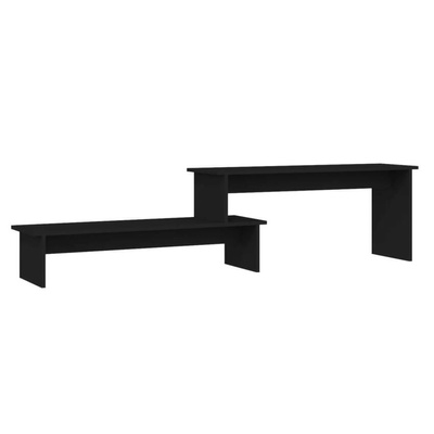 vidaXL Szafka pod TV, czarna, 180x30x43 cm, materiał drewnopochodny