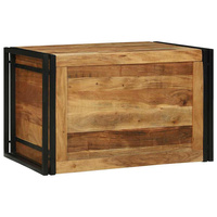 Skrzynia do przechowywania Brązowy i czarny 80 x 50 x 50 cm