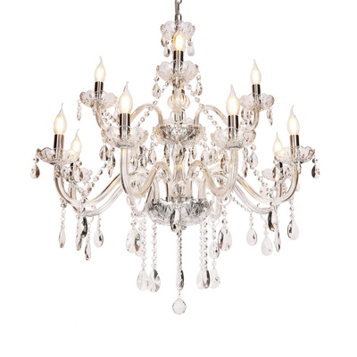 Cristallo lampa wisząca chromowy 12x40W E14 transparentny  30-30375