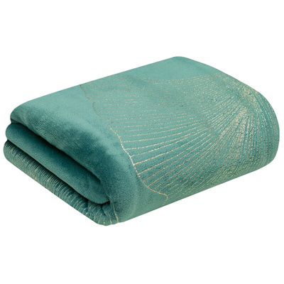 Koc Fla turkusowy 150x200