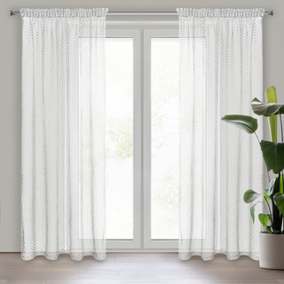 Firana Aiden biała 140x270