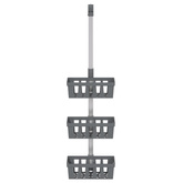 Wiszące półki pod prysznic, 30x15x(67-105) cm, aluminium