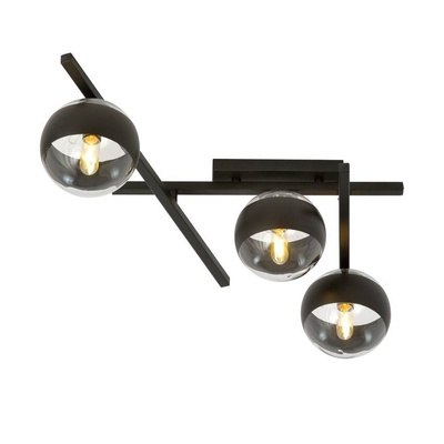Lampa sufitowa  SMART 3 BLACK/STRIPE