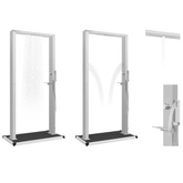 Prysznic ogrodowy z podstawą, WPC i stal nierdzewna