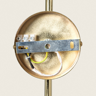 Kinkiet Szklany Bursztynowy E14 15cm Abruzzo Koloreno