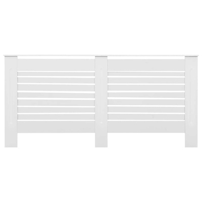 Osłona na kaloryfer, biała, 172x19x81,5 cm, MDF