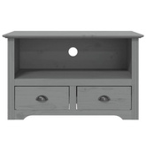vidaXL Szafka pod TV BODO, 2 szuflady, szara, 91x43x56 cm, sosnowa