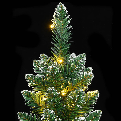 Sztuczna, smukła choinka, 150 lampek LED, 150 cm