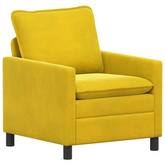 Sofa żółty 76 x 81 x 87,5 cm Welur