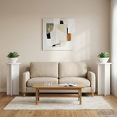 Stojak na rośliny 2 pcs Biały wysoki połysk 40 x 40 x 80 cm