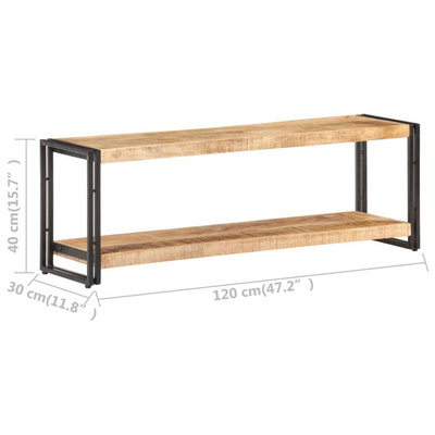 Szafka pod TV, 120x30x40 cm, surowe drewno mango vidaXL