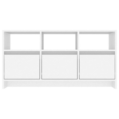 Szafka pod TV, biała, 102x37,5x52,5 cm, materiał drewnopochodny vidaXL