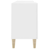 vidaXL Szafka pod TV, biała, 150x30x50 cm, materiał drewnopochodny wariant 5