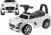 Jeździk Mercedes SLS AMG Pchacz Dla Dziecka Oparcie Schowek Biały